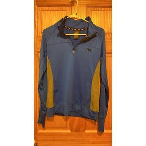 Pink Ultimate Blue Half Zip Up Sweater